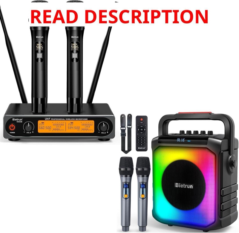 AI Karaoke Machine with Wireless Mic — auction lot at ATX Auctions in Paterson, NJ