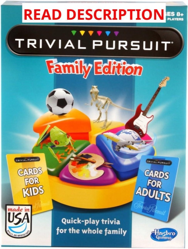 Hasbro Trivial Pursuit Family Edition Game — auction lot at ATX Auctions in Paterson, NJ